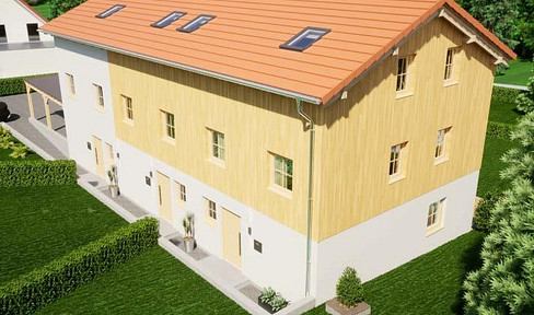 Modern, energy-efficient corner terraced house in a beautiful location with a large plot, commission-free