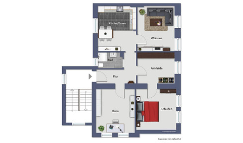 Provisionsfrei: 64,3 m² im Herzen von Trier-Süd – 4-ZKB Wohnung