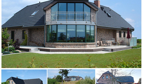 House by the lake, architect's house in country house style