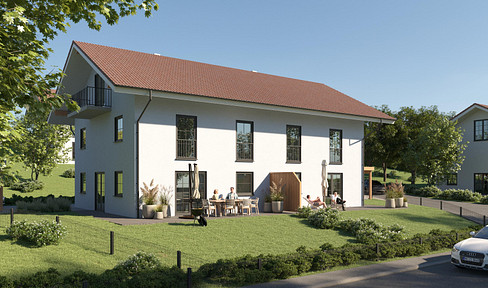 Baubeginn erfolgt - Schlüsselfertiger Neubau eines Niedrigenergiedoppelhauses in Reichersbeuern