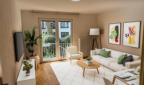 Freistehend - helle 3ZKB mit Terrasse nähe Merianplatz