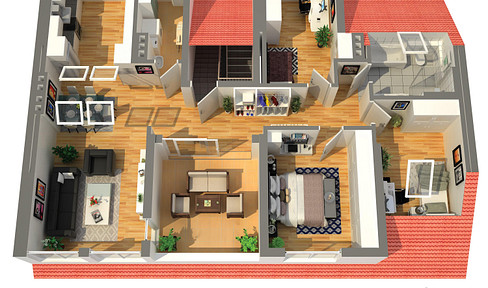 Unfinished attic for self-build