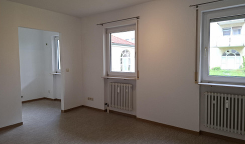 Zentral, doch sehr ruhig gelegene 2-Zimmer-EG Wohnung im Herzen von Karlsruhe