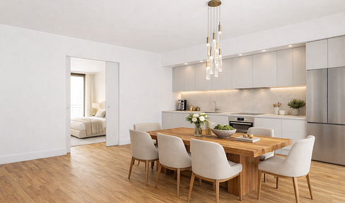 H9-09 → Exclusive 3-room apartment with 2 balconies and a panoramic view of Berlin.