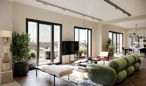 H9-Penthouse 1 → Luxuriöses Penthouse mit Dachterrasse und Panoramablick