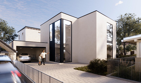 Modern dream home for young families - Attractive building plot in green surroundings