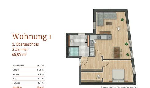 Living in the heart of Drensteinfurt, modern condominiums, new build
