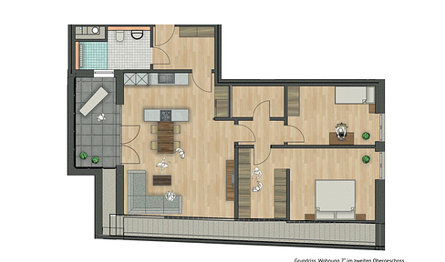 Living in the heart of Drensteinfurt, modern condominiums, new build