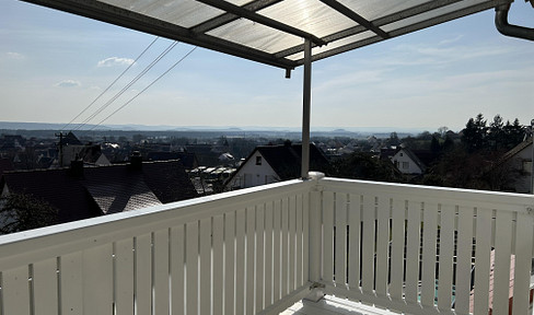 First-time occupancy after renovation with balcony in a fantastic location with a view over Wemding and the Ries