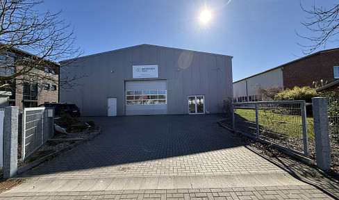 Your new and modern company headquarters with hall and office in the industrial area of Eutin