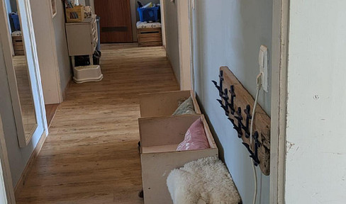 The location! spacious. 4 room apartment, near train station, renovated in charming old building, balcony, garden, cellar