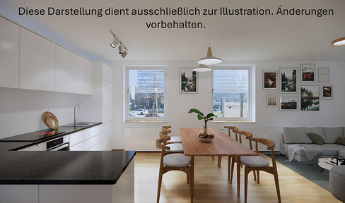 Geschmackvolle, kernsanierte 4,5-Raum-Hochpaterre-Wohnung
