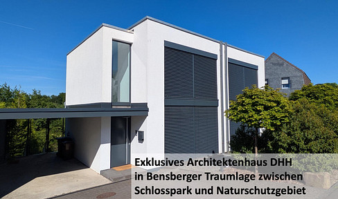 Exklusives Architektenhaus DHH in Bensberger Traumlage zwischen Schlosspark und Naturschutzgebiet