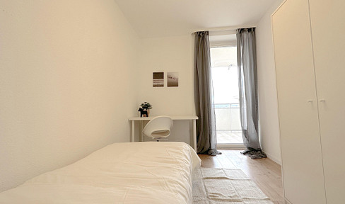 Vollmöbliertes WG-Zimmer mit Balkon in 6er-WG – Top-Lage in Frankfurt!