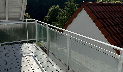 Beautiful 3-bedroom, luxuriously furnished apartment with balcony and fitted kitchen in Bechhofen