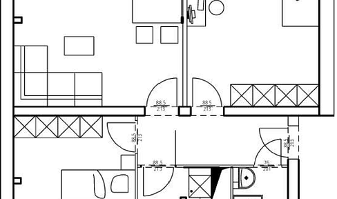Möblierte 3 Zimmer Wohnung mit gehobener Innenausstattung  in Frankfurt am Main