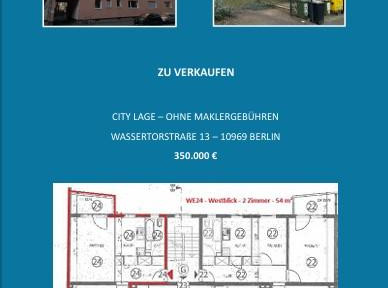 CITYLAGE 2 room apartment with lots of potential and FROM PRIVATE!