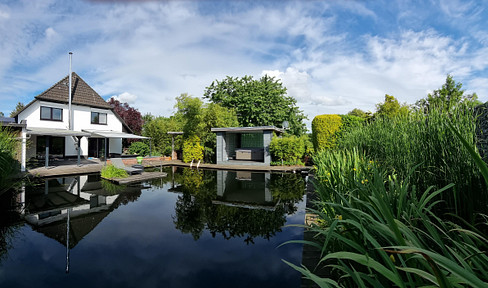 Einfamilienhaus, RESERVIERT, provisionsfrei, mit Keller, Schwimmteich, Sauna & großzügigem Garten