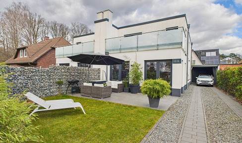 Exclusive semi-detached house in Bauhaus style - high-quality living in the Seelhorst garden