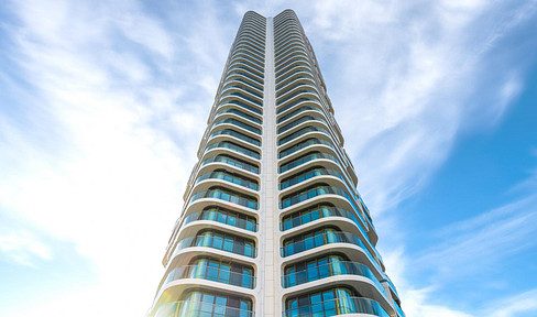 Grand Tower - Exklusive 2-Zimmer-Wohnung mit Skyline-Blick aus der 35. Etage