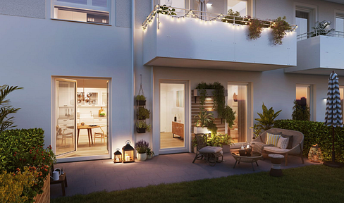 Exclusive, as-new 2-room apartment with garden and fitted kitchen in Berlin