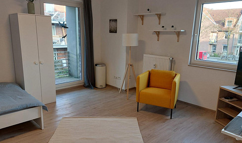 Brand new furnished bright apartment in a quiet location in Hiltrup-West with balcony