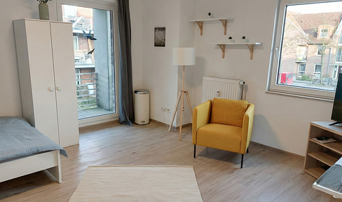 Gemütlich möblierte und helle Apt.-Wohnung mit Balkon in ruhiger Lage in Hiltrup-West