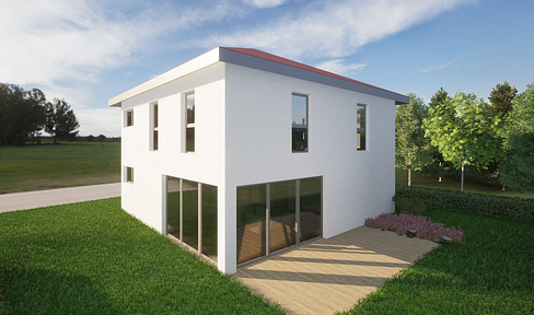 Modern solid house with open-plan living concept and ready to move into in Sasbachried!