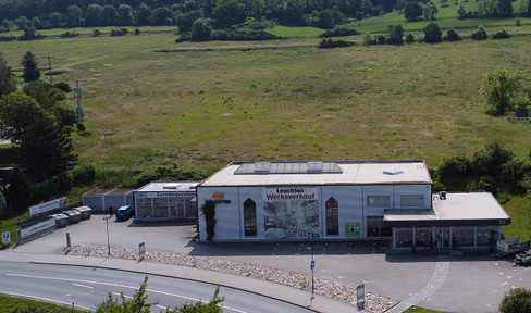Gewerbe-, Produktions- & Lagerhalle + Büros an der B88 bei Jena