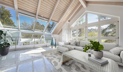 Kapellenberg. Dream house on 1448 m² directly on the landscape conservation area