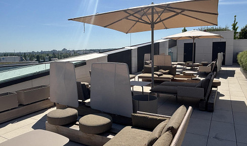 Frankfurts schönste Dachterrasse mit exklusiver 2-Zimmer-Wohnung mit luxuriöser…