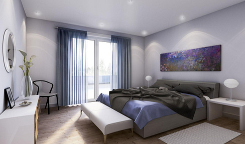 Erstbezug nach Sanierung 2,5 Zim.-Wohnung am See mit Balkon in Singen (Pelletheizung)