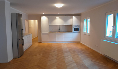Large, high-quality 2-room apartment with roof terrace in the middle of Rodheim