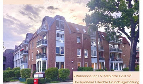 Courtagefrei • 2 (Wohn-/) BÜROFLÄCHEN mit 5 TG-Stellplätzen in HH-Alsterdorf