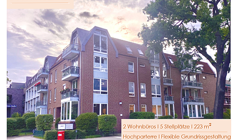 Courtagefrei • Helles 5-Zimmer Wohnbüro mit 5 TG-Stellplätzen nahe dem Alsterlauf