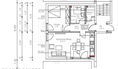 FIRST MOVING IN - Modern apartment (WHG No. 6) 2 rooms in the attic, approx. 57 m²