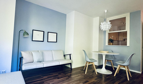 Furnished 2-room apartment with balcony in Pankow Niederschönhausen
