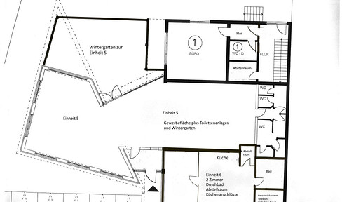 Flexible Gewerbefläche mit Wintergarten – ideal für Büro, Praxis oder Kanzlei