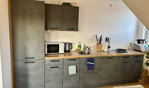 Bright, furnished 3-room apartment in Brieselang with balcony