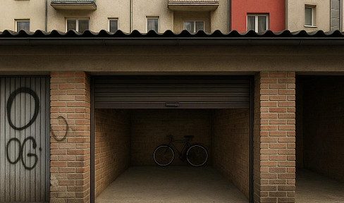 Garage zu vermieten - direkt an der Straße mit Stellplatz - nähe Hauptbahnhof