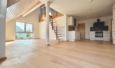 4-Zimmer-Wohnung im Passivhaus + große Terrasse + 2 Balkone + Dachstudio