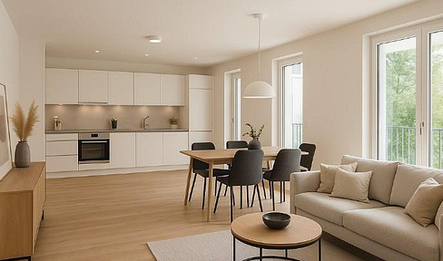 Refurbished 5-room apartment with balcony, fitted kitchen & 118 m² living space