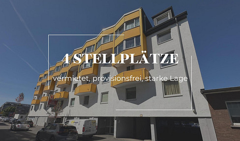 Yield package in Cologne-Sülz: 4 underground parking spaces fully let in prime location