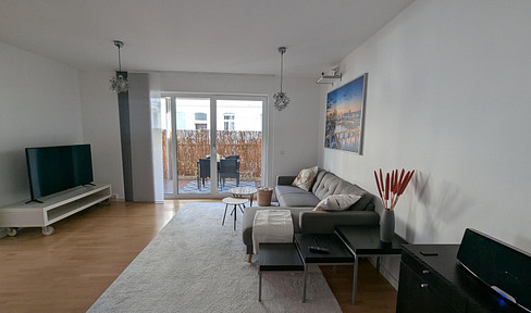 Modern furnished 3-room apartment with balcony in Frankfurt Bockenheim in the diploma quarter