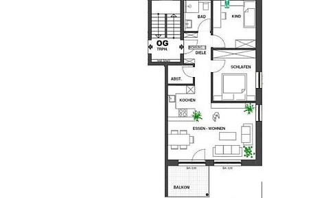New build**bright exclusive 3-room apartment, KFW40 Plus, south-facing balcony, first occupancy '22, low ancillary costs