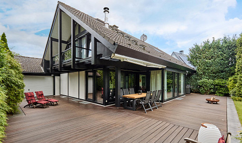 Luxurious modern half-timbered house on a fantastic plot