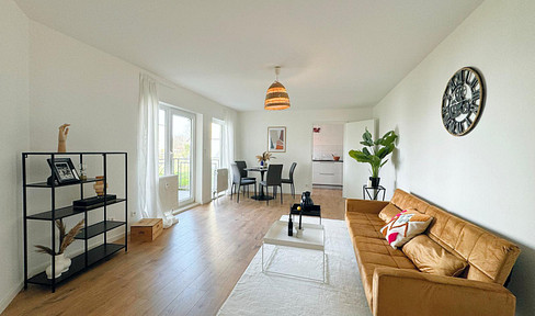Modernized 3-room apartment with balcony and garage in a family-friendly location