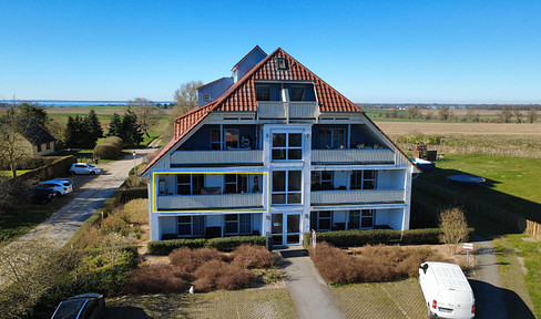 Wohlfühlwohnung 96m² am Kleinen Haff auf Usedom mit Balkon in ruhiger Lage