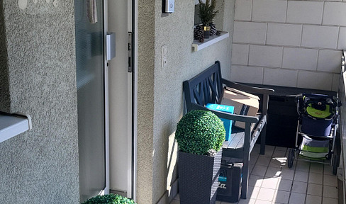 5-room maisonette apartment with balcony and double garage
