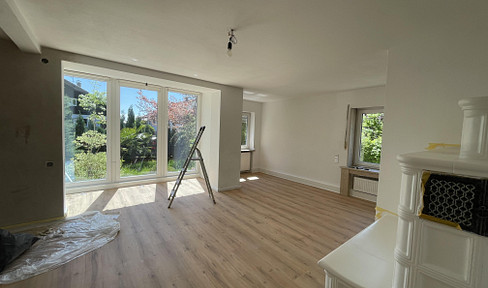 Eine Garten-Wohnung so groß wie ein Haus! Frisch saniert in ruhiger Traumlage Ebersberg!